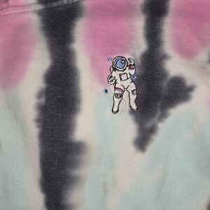 Eighty-eight Unisex Hoodie Sweater Tye-dye  Sz X LARGE cotton/poly Black